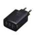 Baseus Compact Quick Charger, 3x USB, 17W (Black)