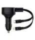 Car Charger Baseus Enjoyment with cable USB-C + Lightning 3A, 30W (Black)