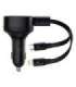 Car Charger Baseus Enjoyment with cable USB-C + Lightning 3A, 30W (Black)