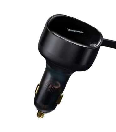 Car Charger Baseus Enjoyment with cable USB-C + Lightning 3A, 30W (Black)