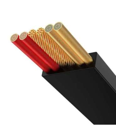 Baseus Bright Mirror 3, USB 3-in-1 cable for micro USB / USB-C / Lightning 66W / 2A 1.1m (Black)