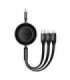 Baseus Bright Mirror 4, USB-C 3-in-1 cable for micro USB / USB-C / Lightning 100W / 3.5A 1.1m (Black)