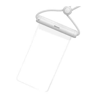 Baseus Cylinder Slide-cover waterproof smartphone bag (white)