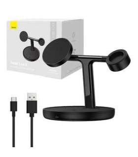 Magnetic Charging Bracket Baseus Swan 3 in 1 20W (black)