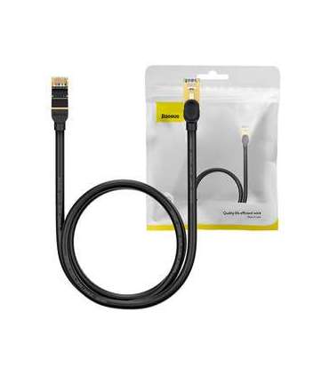 Baseus Ethernet RJ45, 10Gbps, 1m network cable (black)