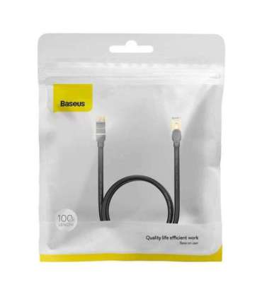 Baseus Ethernet RJ45, 10Gbps, 1m network cable (black)