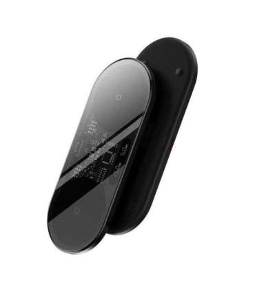 Dual Qi wireless charger Baseus Digital LED Display, 20W