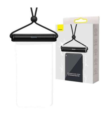 Baseus Cylinder Slide-cover waterproof smartphone bag (black)