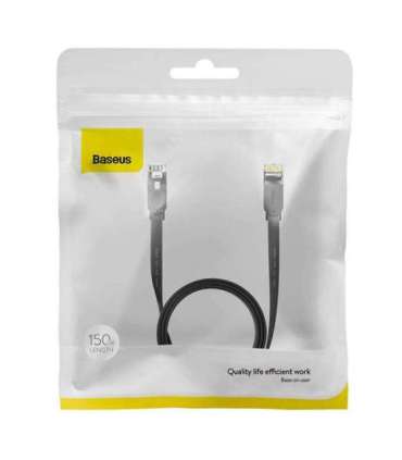 Baseus Ethernet RJ45, 1Gbps, 1.5m network cable (black)