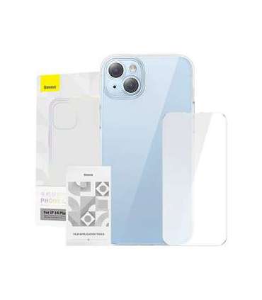 Baseus Crystal Series Case for iPhone 14 Plus + tempered glass