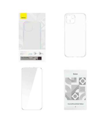 Baseus Crystal Series Case for iPhone 14 Plus + tempered glass