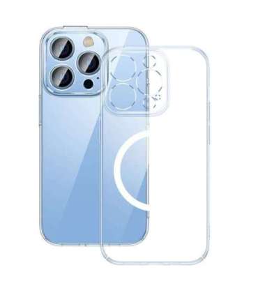 Baseus Crystal Transparent Magnetic Case and Tempered Glass set for iPhone 14 Pro Max