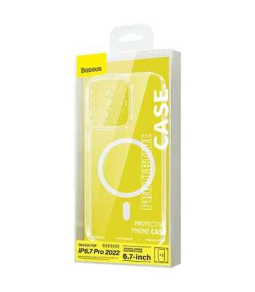 Baseus Crystal Transparent Magnetic Case and Tempered Glass set for iPhone 14 Pro Max