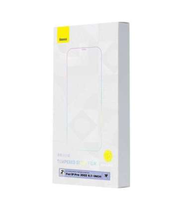 Baseus Crystal Tempered Glass 0.3mm for iPhone 14 Pro (2pcs)