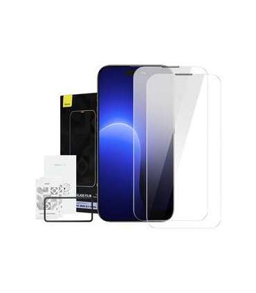 Baseus Crystal Tempered Glass Dust-proof 0.3mm for iPhone 14 Pro (2pcs)