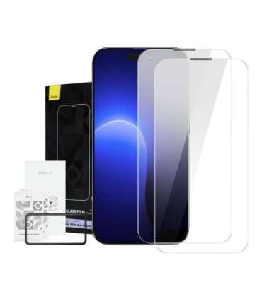 Baseus Crystal Tempered Glass Dust-proof 0.3mm for iPhone 14 Pro (2pcs)
