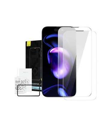 Baseus Crystal Tempered Glass Dust-proof 0.3mm for iPhone 14 Pro Max (2pcs)