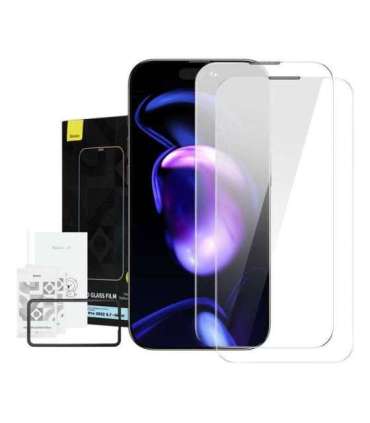 Baseus Crystal Tempered Glass Dust-proof 0.3mm for iPhone 14 Pro Max (2pcs)