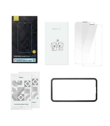 Baseus Crystal Tempered Glass Dust-proof 0.3mm for iPhone 14 Pro Max (2pcs)