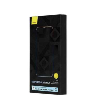 Baseus Crystal Tempered Glass Dust-proof 0.3mm for iPhone 14 Pro Max (2pcs)