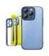 Baseus Glitter Transparent Case and Tempered Glass set for iPhone 14 Pro Max (blue)