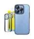 Baseus Glitter Transparent Case and Tempered Glass set for iPhone 14 Pro (blue)