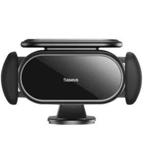 Solar Electric Car Phone Holder Baseus Steel Cannon Pro (Black)