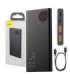 Powerbank Baseus Adaman Metal, 10000mAh, 2xUSB, USB-C, Lightning, MicroUSB  22.5W (black)