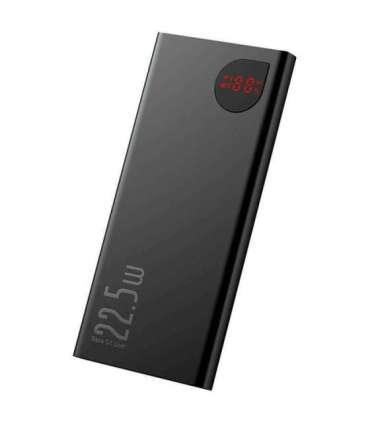 Powerbank Baseus Adaman Metal, 10000mAh, 2xUSB, USB-C, Lightning, MicroUSB  22.5W (black)