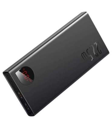 Powerbank Baseus Adaman Metal, 10000mAh, 2xUSB, USB-C, Lightning, MicroUSB  22.5W (black)