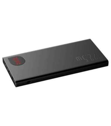 Powerbank Baseus Adaman Metal, 10000mAh, 2xUSB, USB-C, Lightning, MicroUSB  22.5W (black)