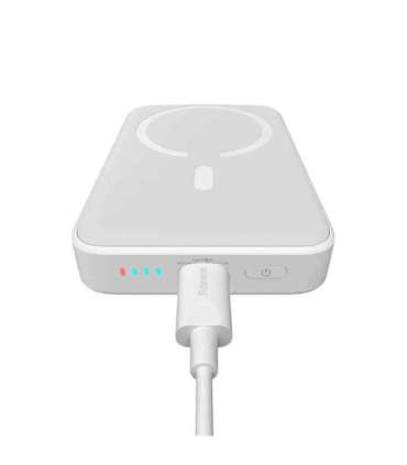 Powerbank Baseus Magnetic, 10000mAh, USB-C 20W, MagSafe (white)