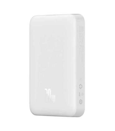 Powerbank Baseus Magnetic, 10000mAh, USB-C 20W, MagSafe (white)