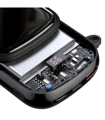 Powerbank Baseus Qpow PRO with Lightning cable, USB-C port and USB 20000mAh, 20W (Black)