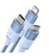 3in1 USB cable Baseus StarSpeed Series, USB-C + Micro + Lightning 3,5A, 1.2m (Blue)