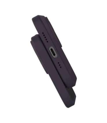 Baseus Liquid Silica Gel Case for iPhone 14 Pro (Elderberry)+ tempered glass + cleaning kit