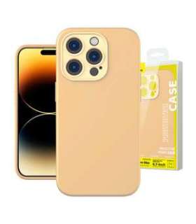 Baseus Liquid Silica Gel Case for iPhone 14 Pro Max (Sunglow)+ tempered glass + cleaning kit