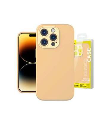 Baseus Liquid Silica Gel Case for iPhone 14 Pro Max (Sunglow)+ tempered glass + cleaning kit