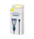 3in1 USB cable Baseus USB 3in1 Baseus Flash Series,  USB-C + Micro + Lightning 66W, 1.2m (blue)