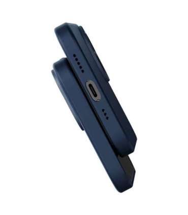 Baseus Liquid Silica Magnetic Case and Tempered Glass set for iPhone 14 Plus (blue)