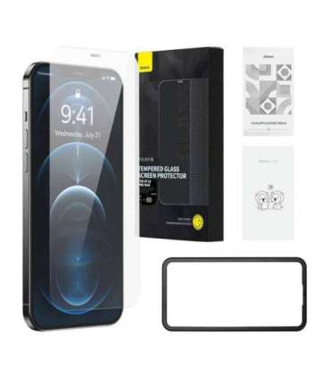 Baseus Schott HD Tempered Glass with dust filter 0.3mm for iPhone 12 Pro Max