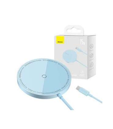 Magnetic Wireless Charger Baseus Simple Mini 3 15W (Blue)