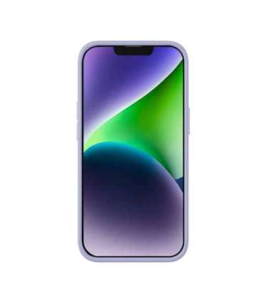 Baseus Liquid Silica Gel Case for iPhone 14 Plus (lavender)+ tempered glass + cleaning kit