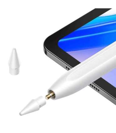 Smooth Writing Stylus with LED Indicators (Active) White