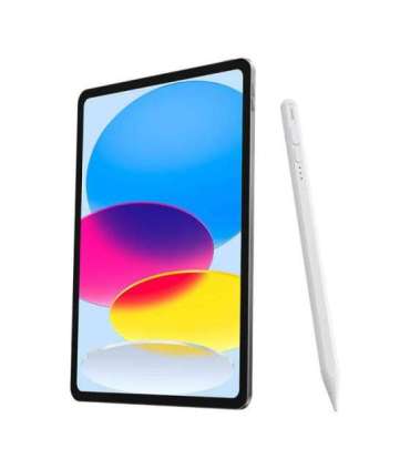 Smooth Writing Stylus with LED Indicators (Active) White