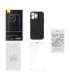 Magnetic Case Baseus Synthetic Fiber Series for iPhone 14 Pro (black)+ tempered glass + cleaning kit