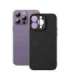 Magnetic Case Baseus Synthetic Fiber Series for iPhone 14 Pro (black)+ tempered glass + cleaning kit