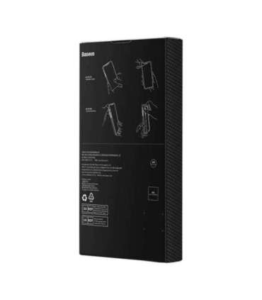 Magnetic Case Baseus Synthetic Fiber Series for iPhone 14 Pro (black)+ tempered glass + cleaning kit