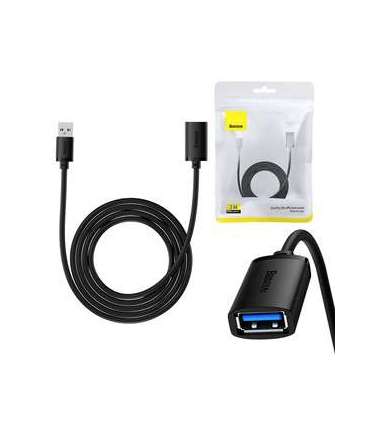 USB 3.0 Extension cable Baseus male to female, AirJoy Series, 2m (black)