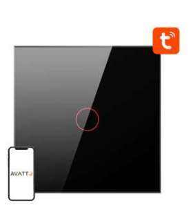 Smart Light Switch ZigBee Avatto ZTS02-EU-B1 1 Way TUYA (black)